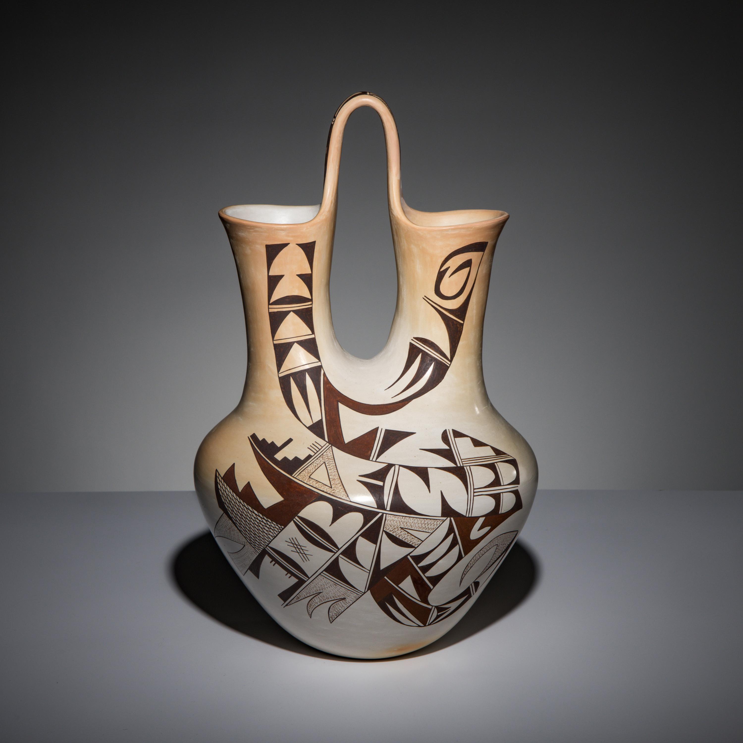 Joy Navasie (Hopi-Tewa, 1919-2012 — Pottery Wedding Vase