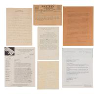 KELLER, Helen Adams (1880-1968). A small archive of materials related to Hadley (Institute for the Blind), comprising: