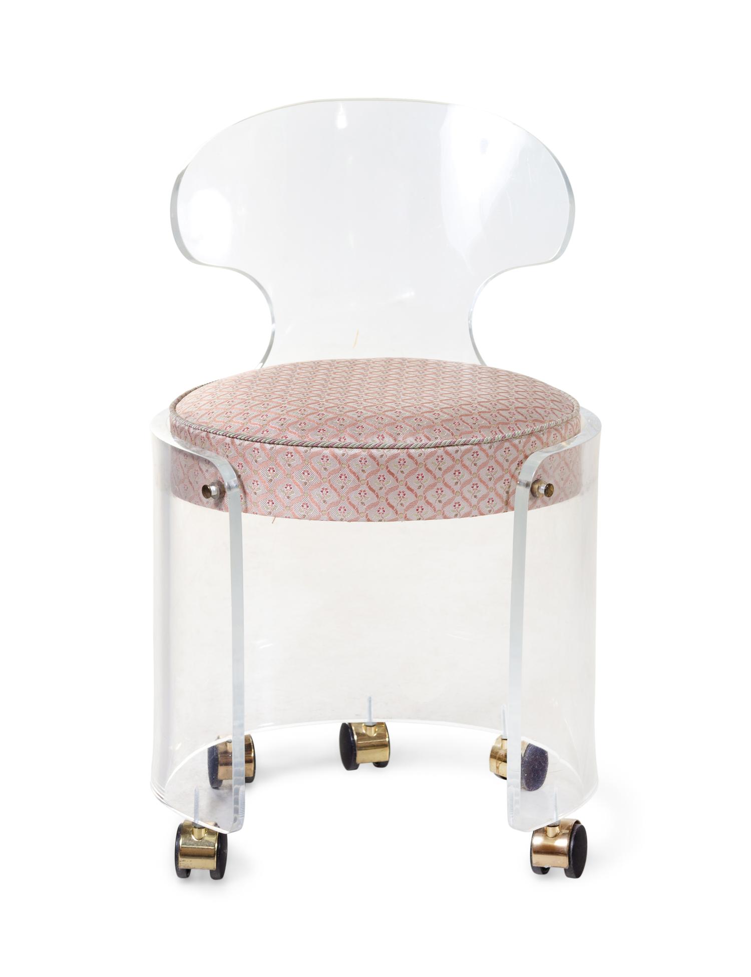 An Acrylic Dressing Chair
