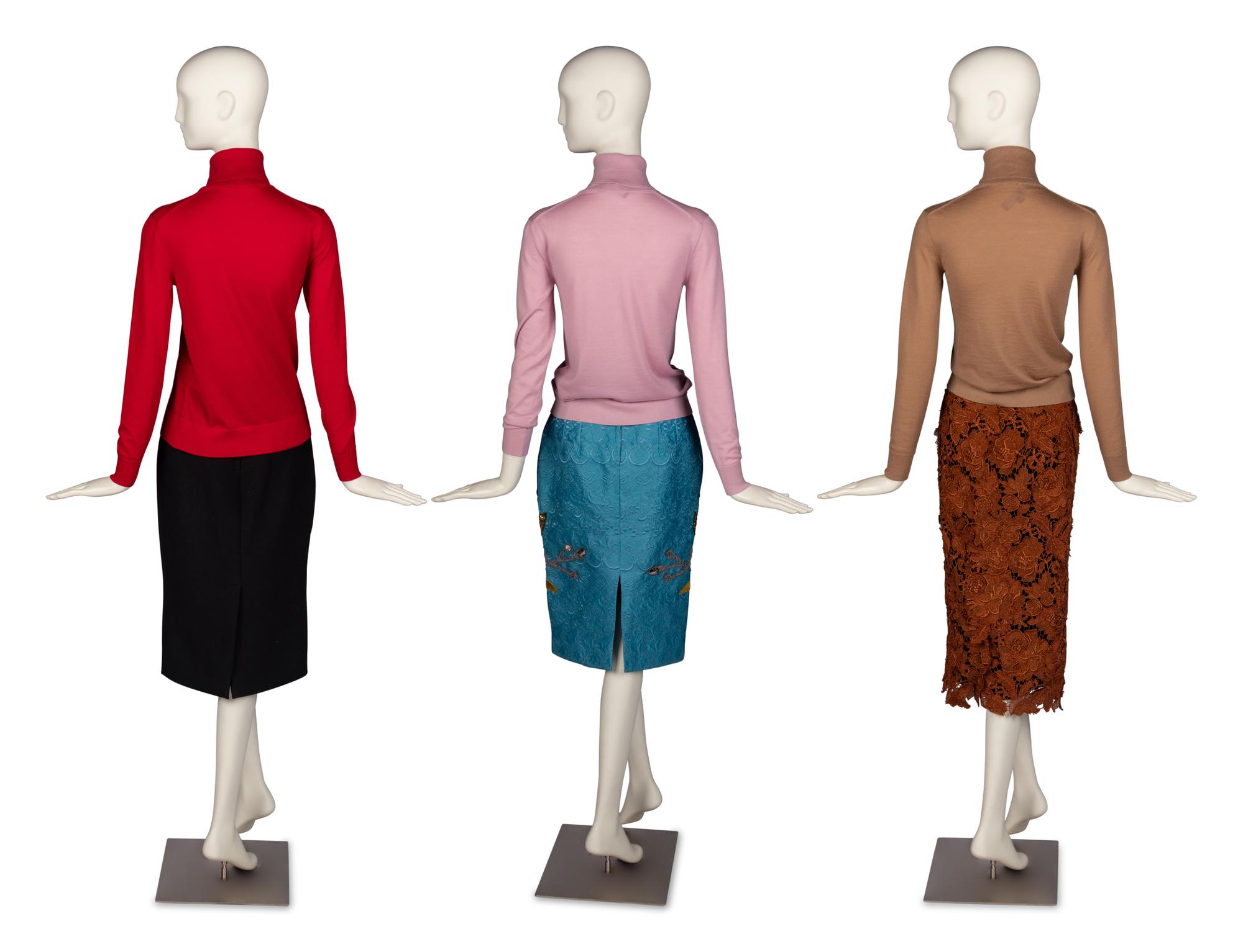 Dolce & Gabbana, J. Mendel Skirts with There Ralph Lauren Purple Label Cashmere Tops
