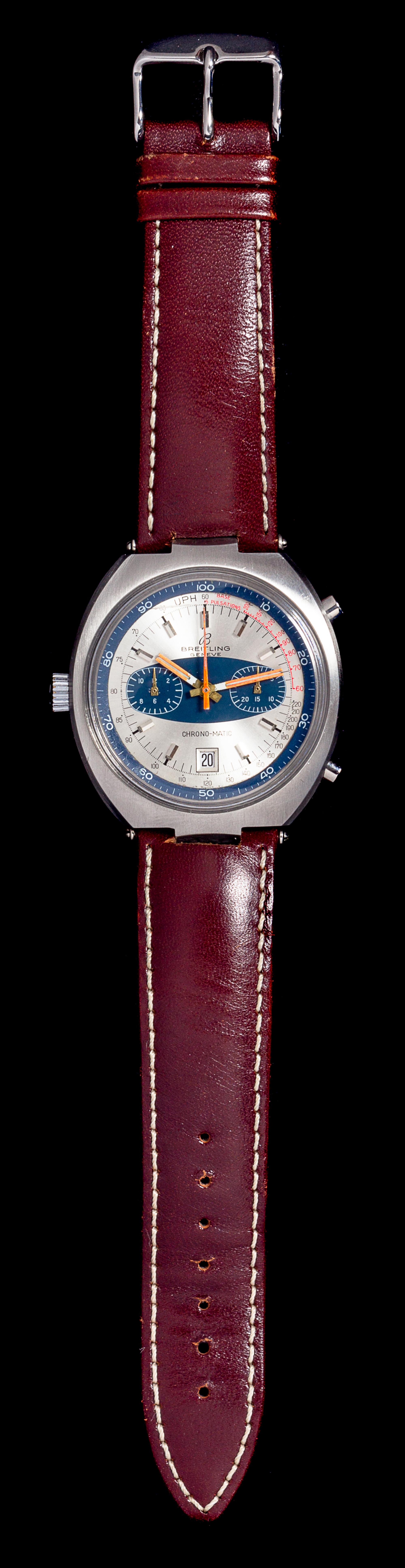 A Stainless Steel Ref. 2129 Chrono-matic Chronograph Wristwatch, Breitling,