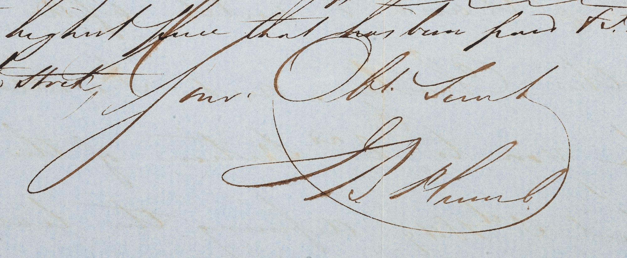 [AUTOGRAPHS]. Signatures of 19th-century American military and political figures.