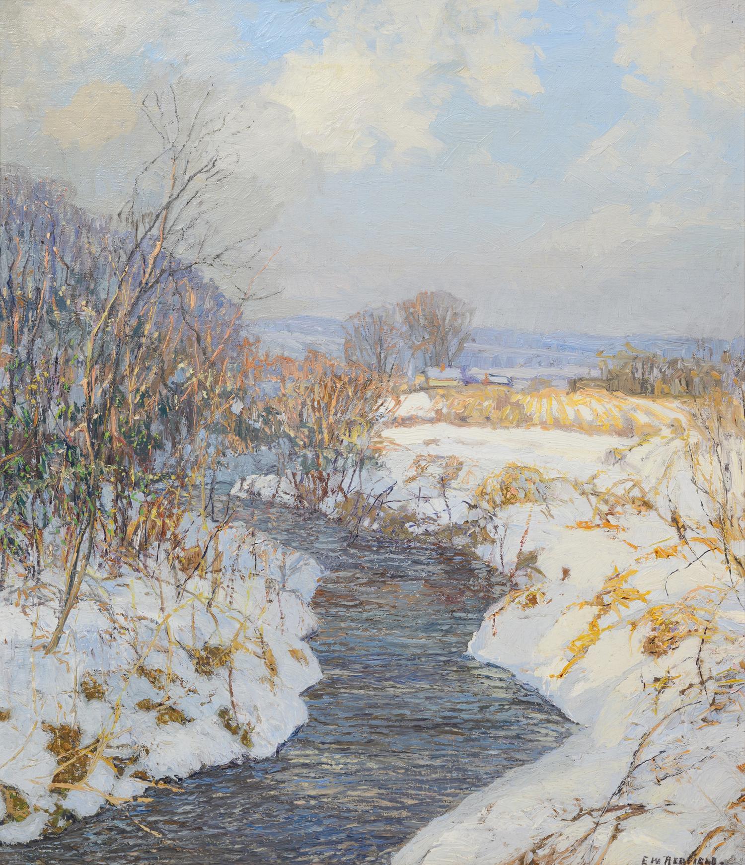 The Peaceful Stream in Winter , c. 1915