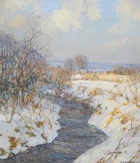 The Peaceful Stream in Winter , c. 1915