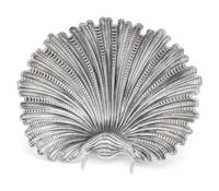 A Buccelatti Silver Shell-Form Dish