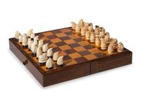 Inuit Carved Walrus Ivory Chess Set