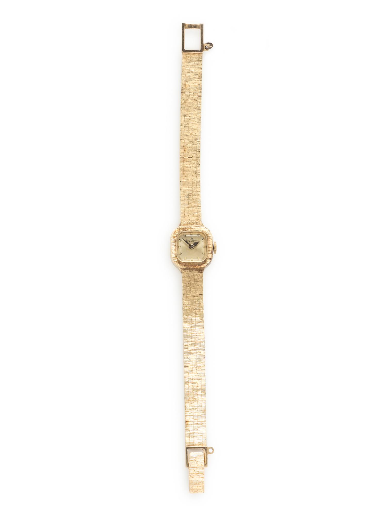 BAUME & MERCIER, YELLOW GOLD WATCH