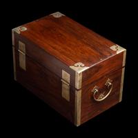 A Chinese Huanghuali Document Box, 18th/19th Century 清中期 黃花梨鑲白銅文箱