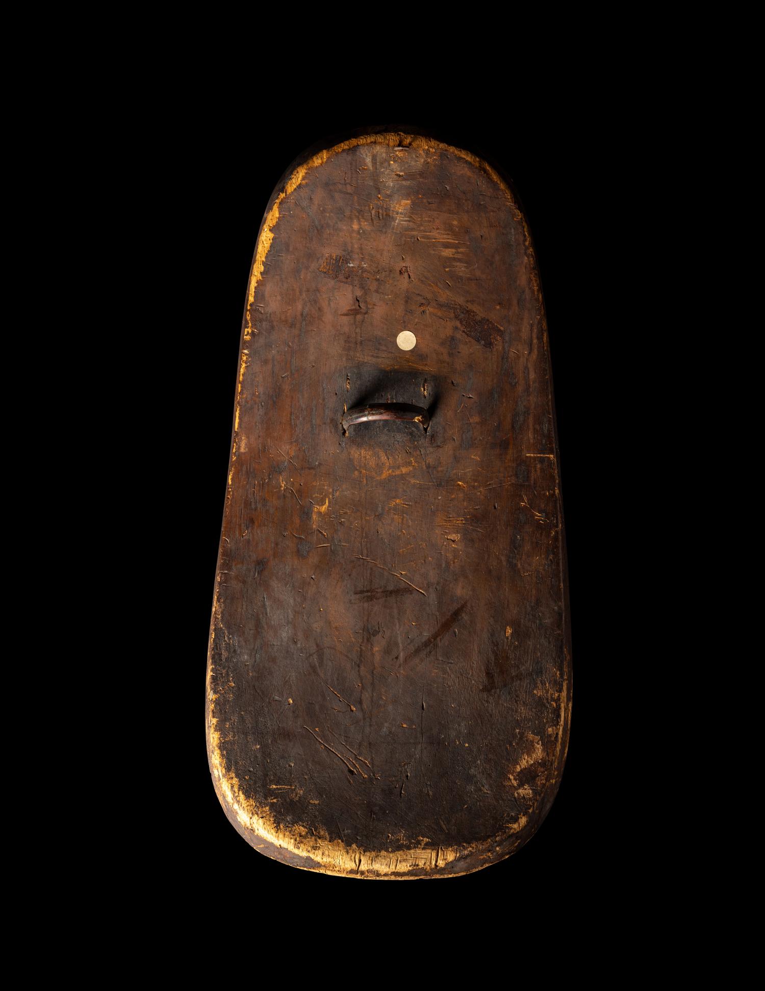 An Oceanic Painted Wood Shield