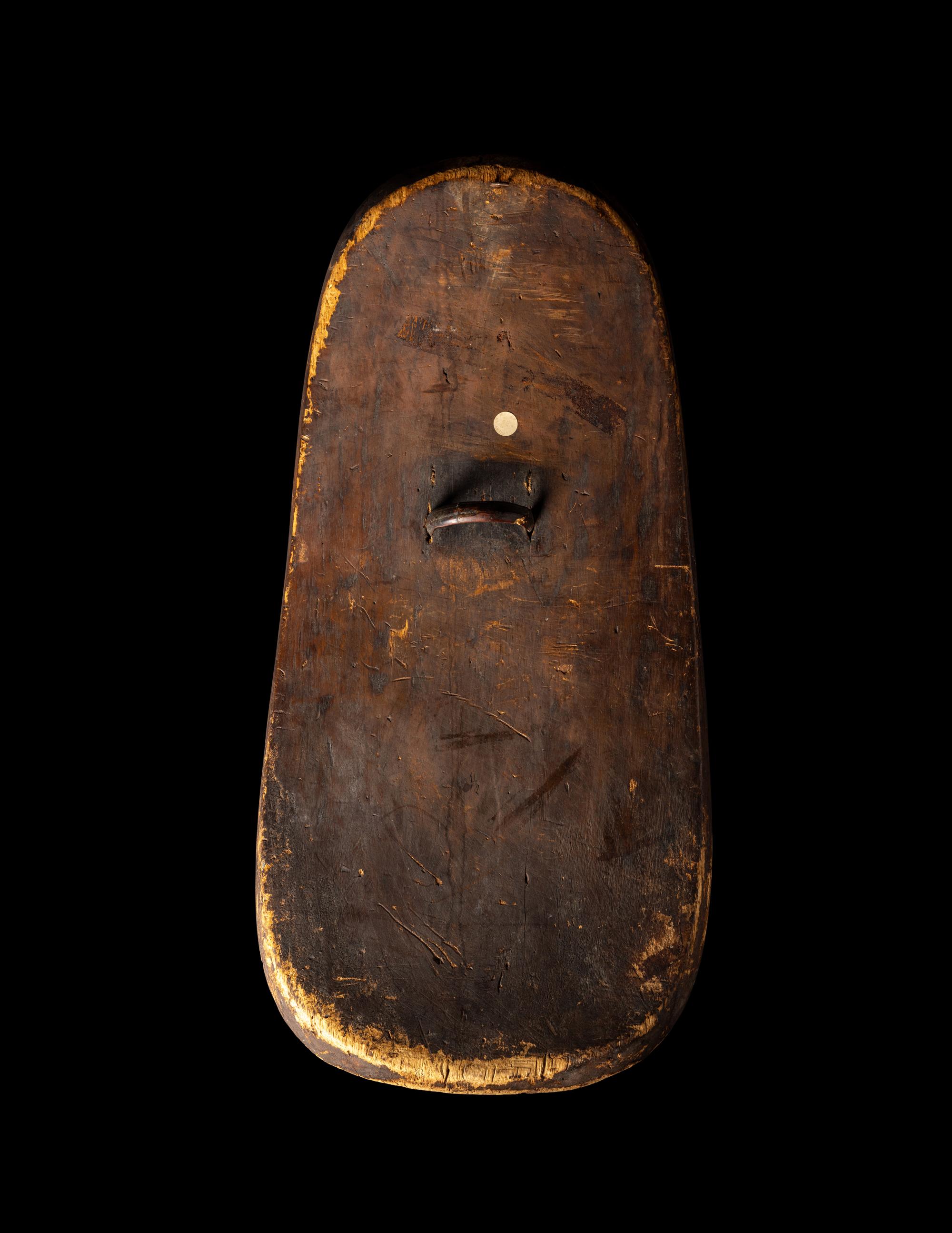 An Oceanic Painted Wood Shield