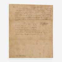 [Presidential] Jefferson, Thomas Autograph Letter, signed