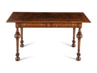 A William and Mary Style Oak Desk