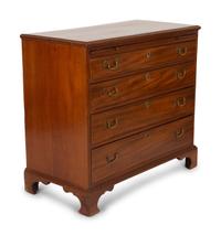 A George III Style Mahogany Bachelor's Chest with Pull-out Slide