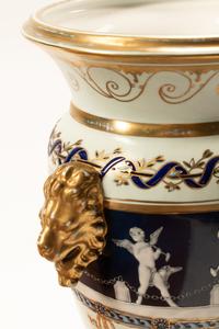 A Pair of Minton Style Pâte-sur-Pâte Vases