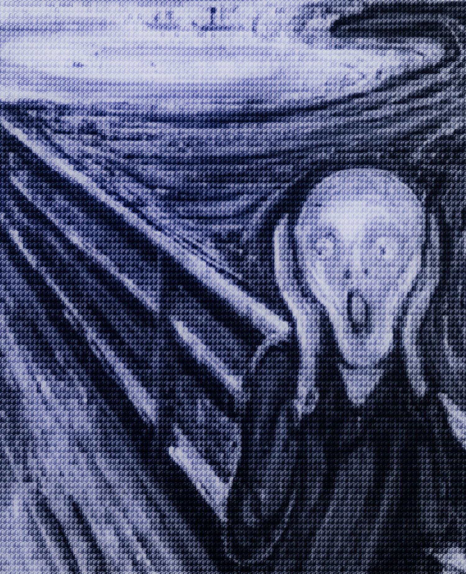 Alex Guofeng Cao (born 1969) Munch Scream vs Mona Lisa Smile, 2013