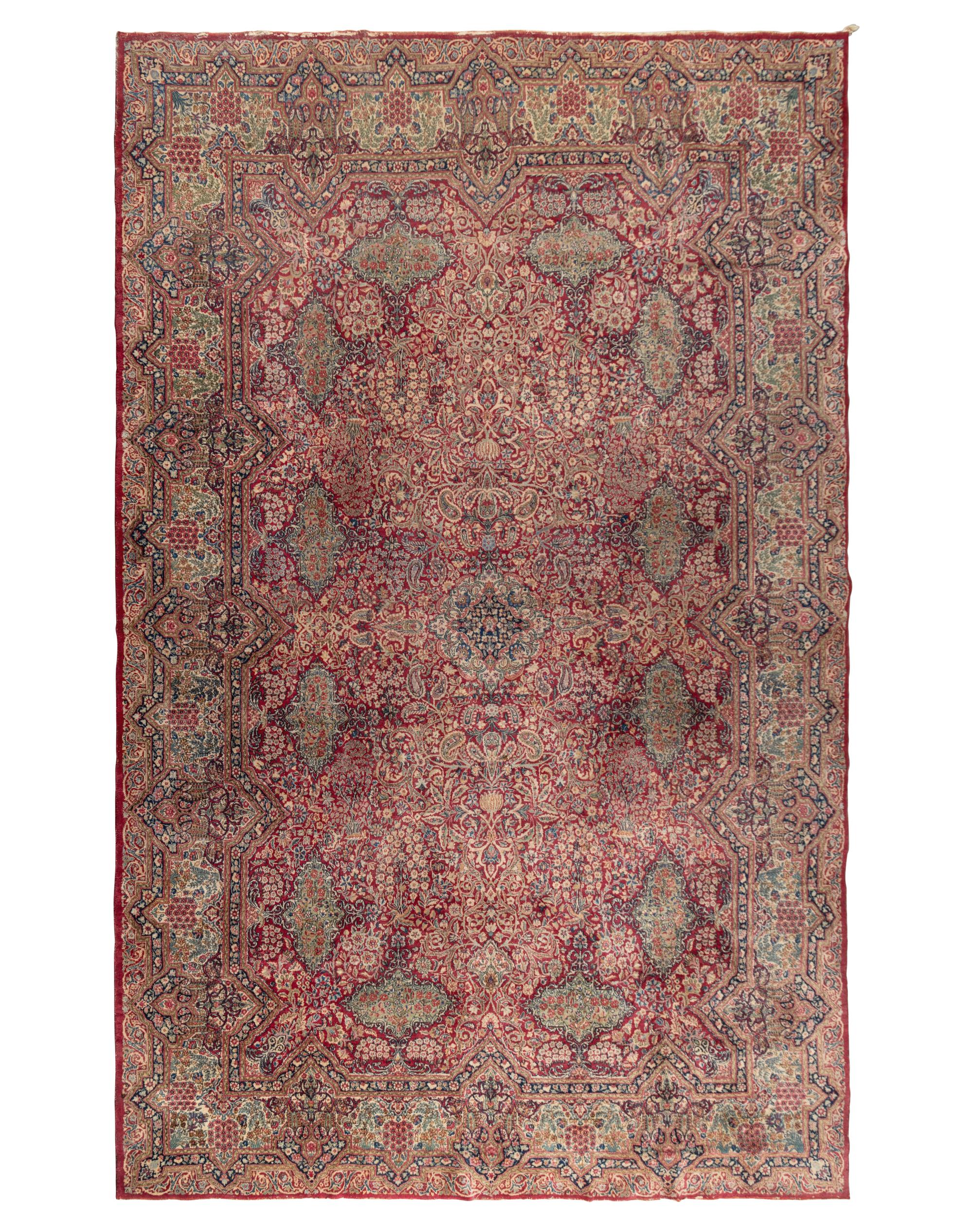 A Kirman Wool Rug