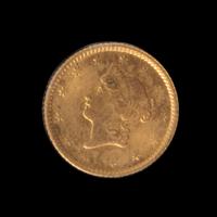 A United States 1853 Liberty Head: Type I $1 Gold Coin
