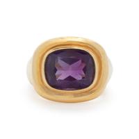 TIFFANY & CO., PALOMA PICASSO, YELLOW GOLD AND AMETHYST RING