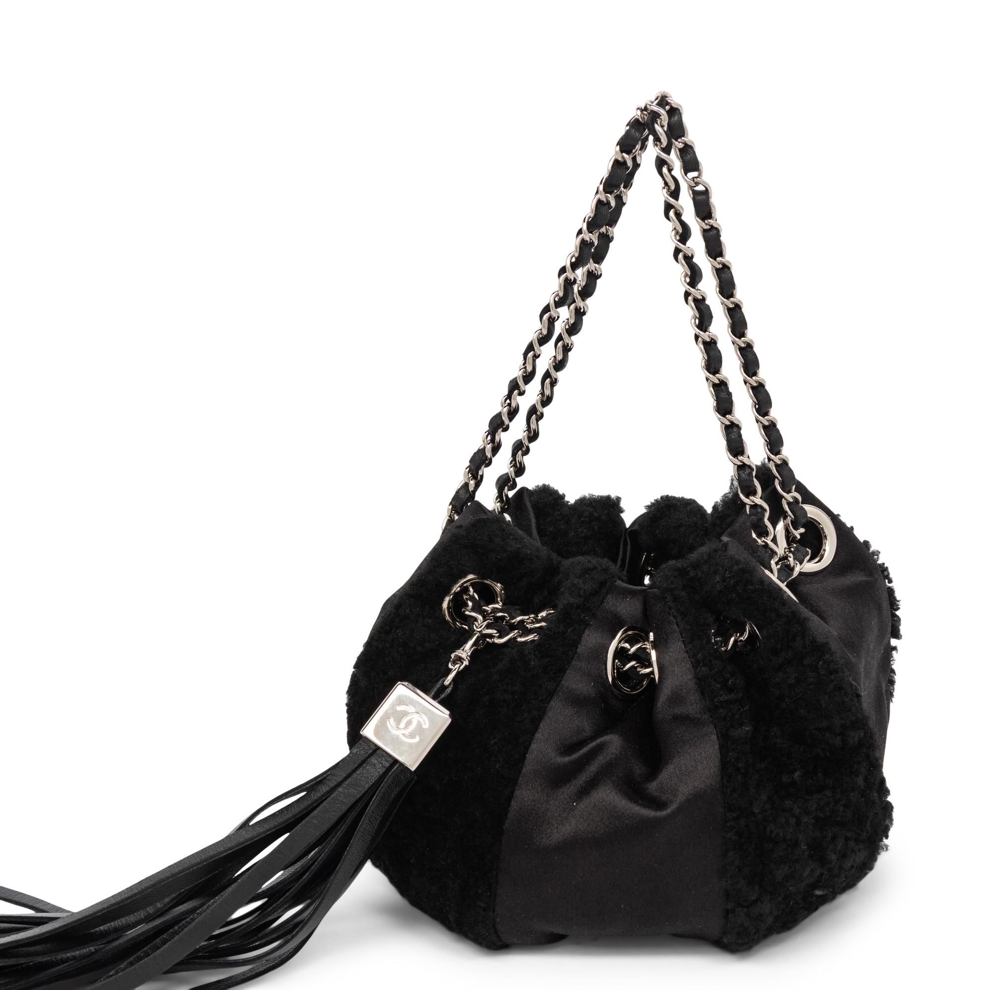 CHANEL, DRAWSTRING POUCH EVENING BAG
