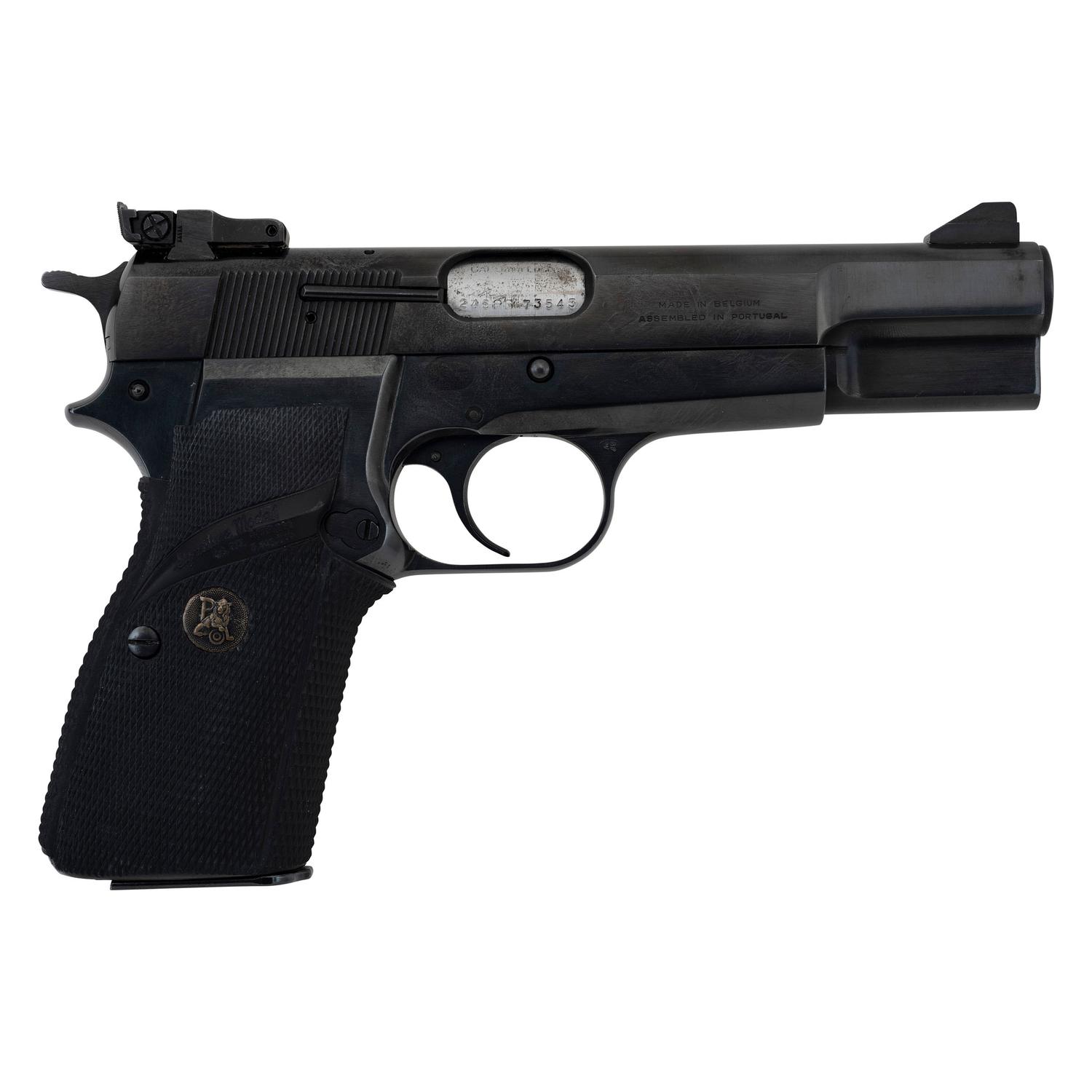 * Browning Hi-Power with Two Magazines and Adjustable Rear Sight
