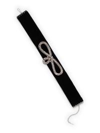 DIAMOND BOW CHOKER NECKLACE