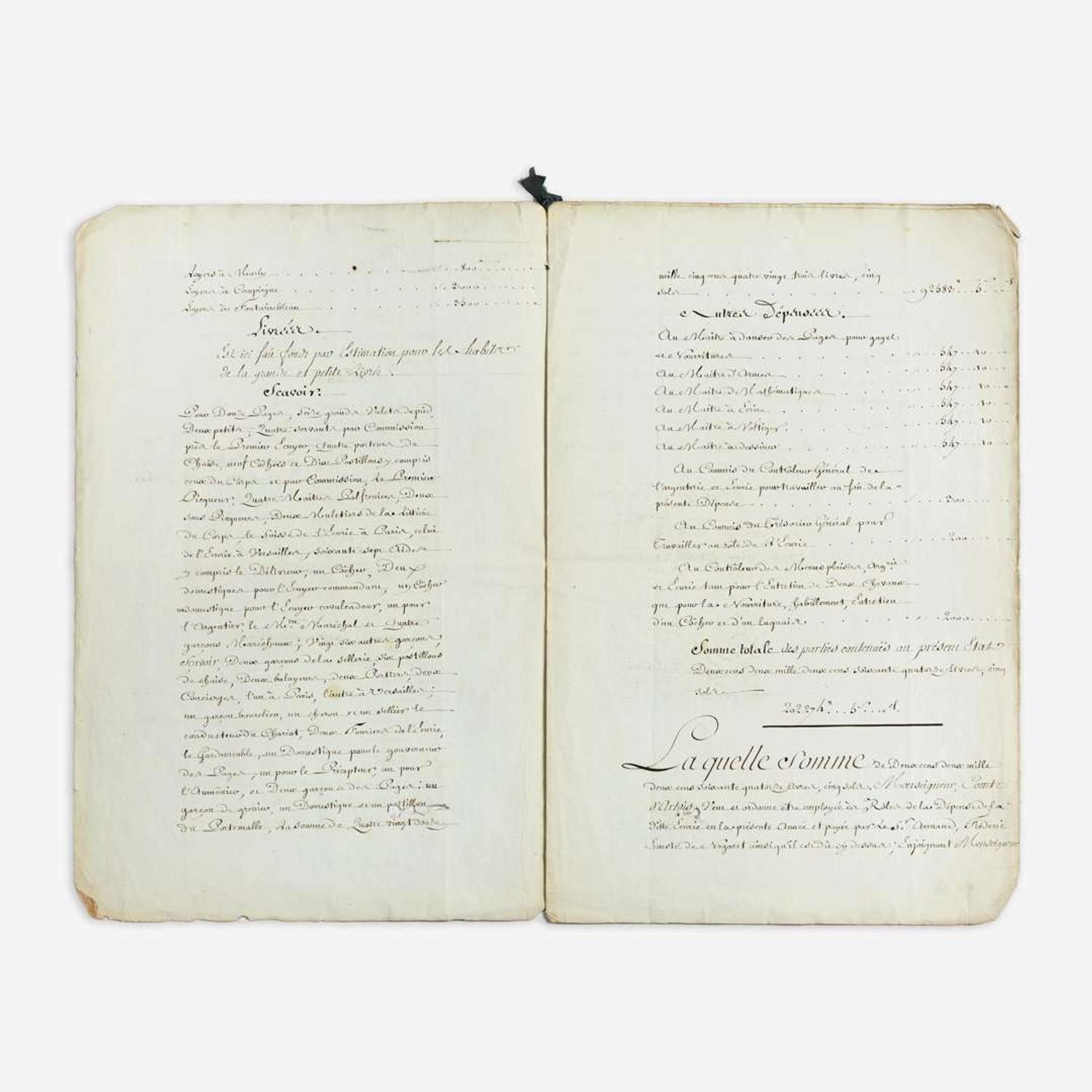 [Autographs & Manuscripts] [Charles X] Philippe, Charles, Count d'Artois Manuscript Document, signed