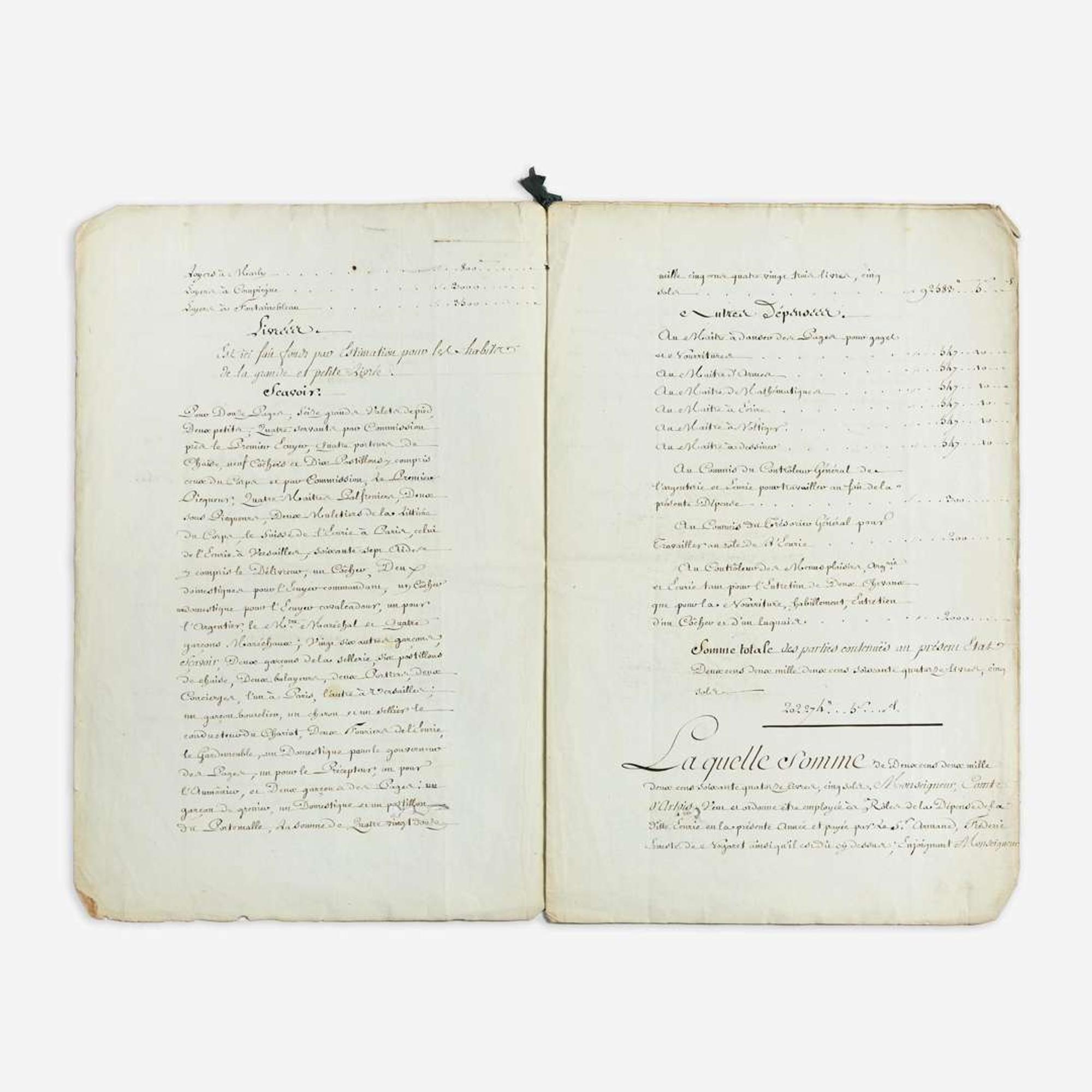 [Autographs & Manuscripts] [Charles X] Philippe, Charles, Count d'Artois Manuscript Document, signed