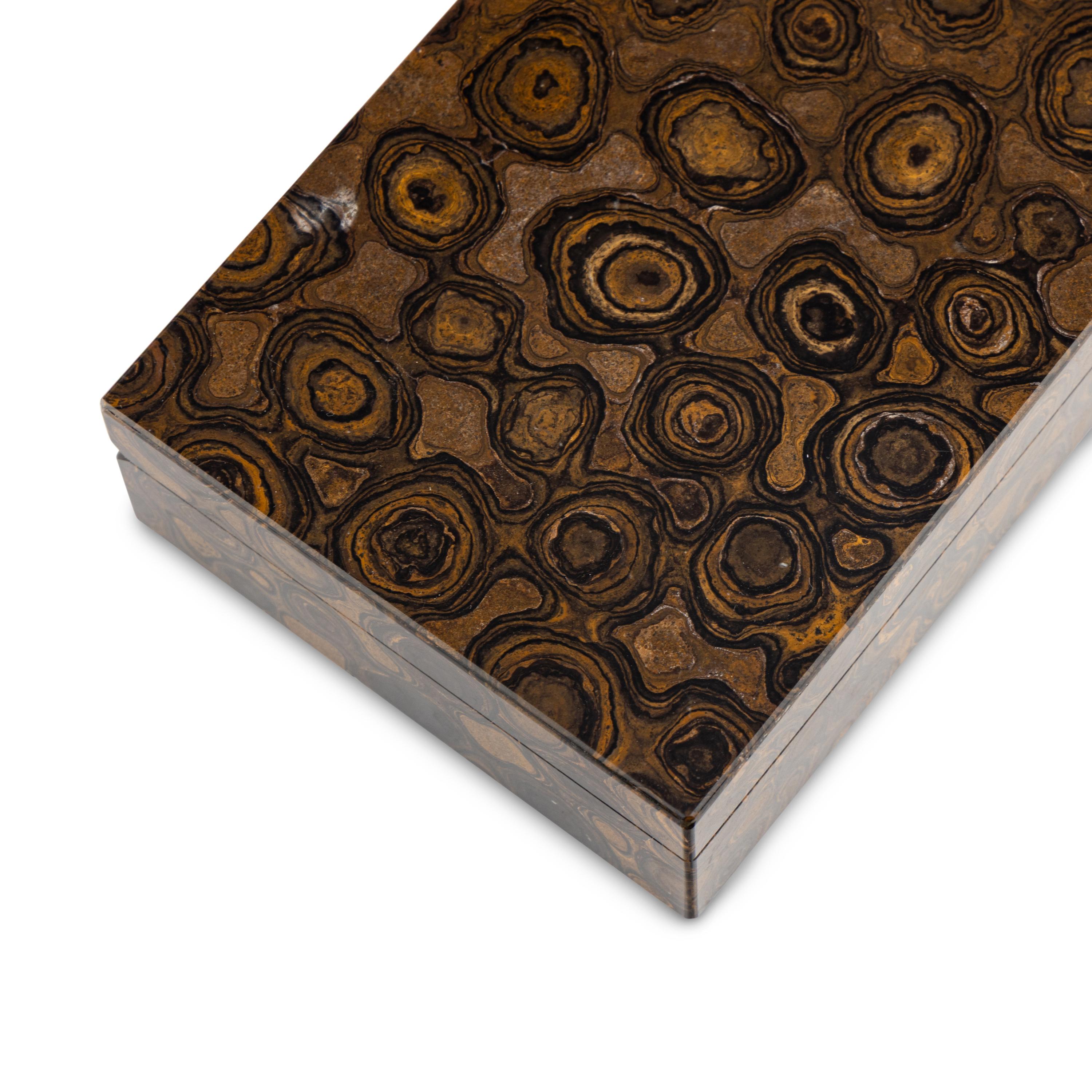 A Group of Five Hardstone Boxes