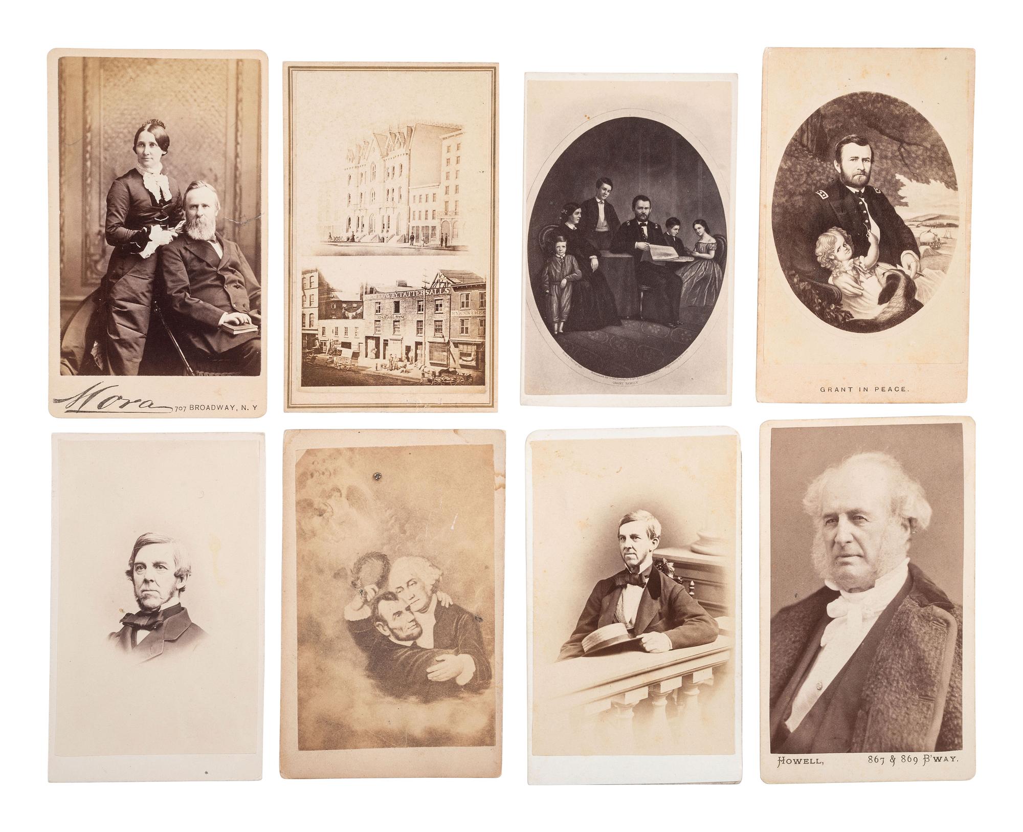 [EARLY PHOTOGRAPHY]. 71 CDVs of prominent authors, scholars, businessmen, & artists.