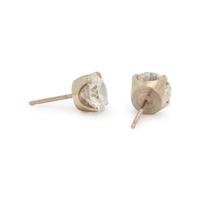 WHITE GOLD AND DIAMOND STUD EARRINGS