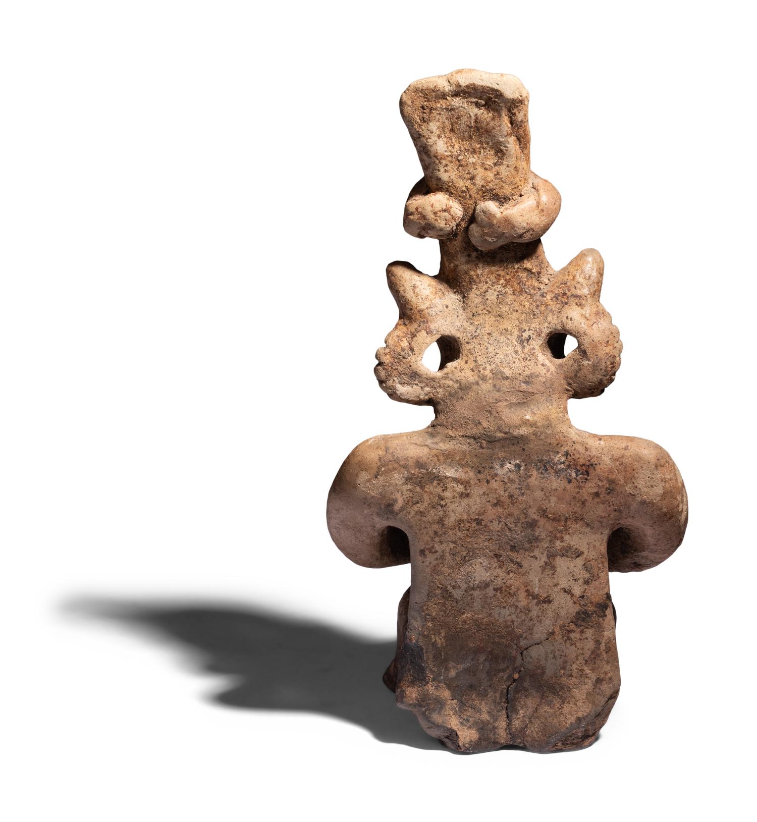 A Jalisco Terracotta Seated Drummer