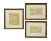 [Gardening] Jekyll, Gertrude. Group of Three Autograph Letters, signed, to artist William Nicholson