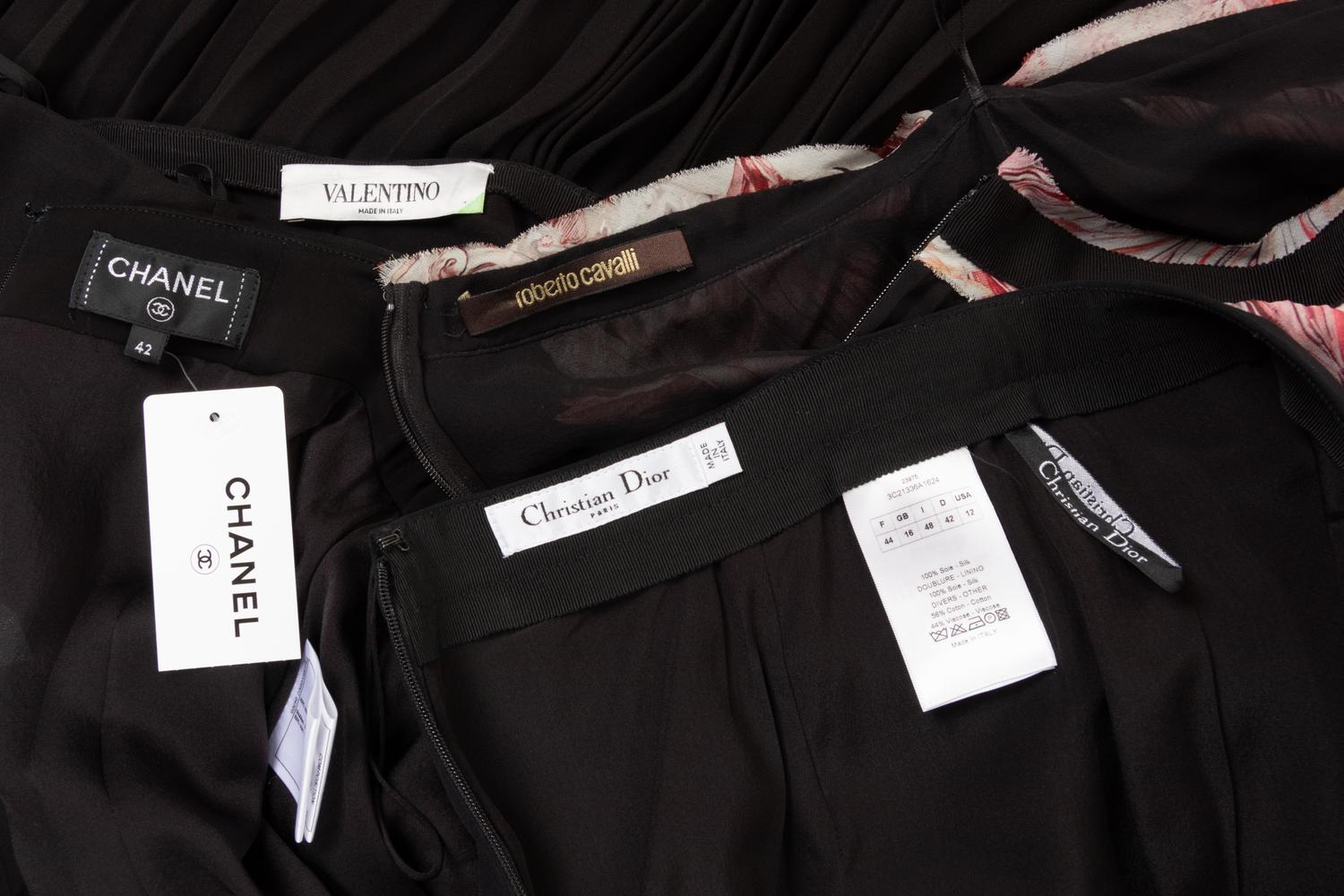 Four Designer Skirts: One Cavalli, One Chanel, One Dior and One Valentino