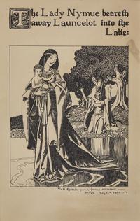 Champions of the Roundtable: The Lady Nyueme beareth away Launcelot into the Lake , 1905