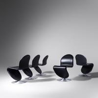 Set of Five System 1-2-3 Dining Chairs, c. 1990 Verpan, Denmark