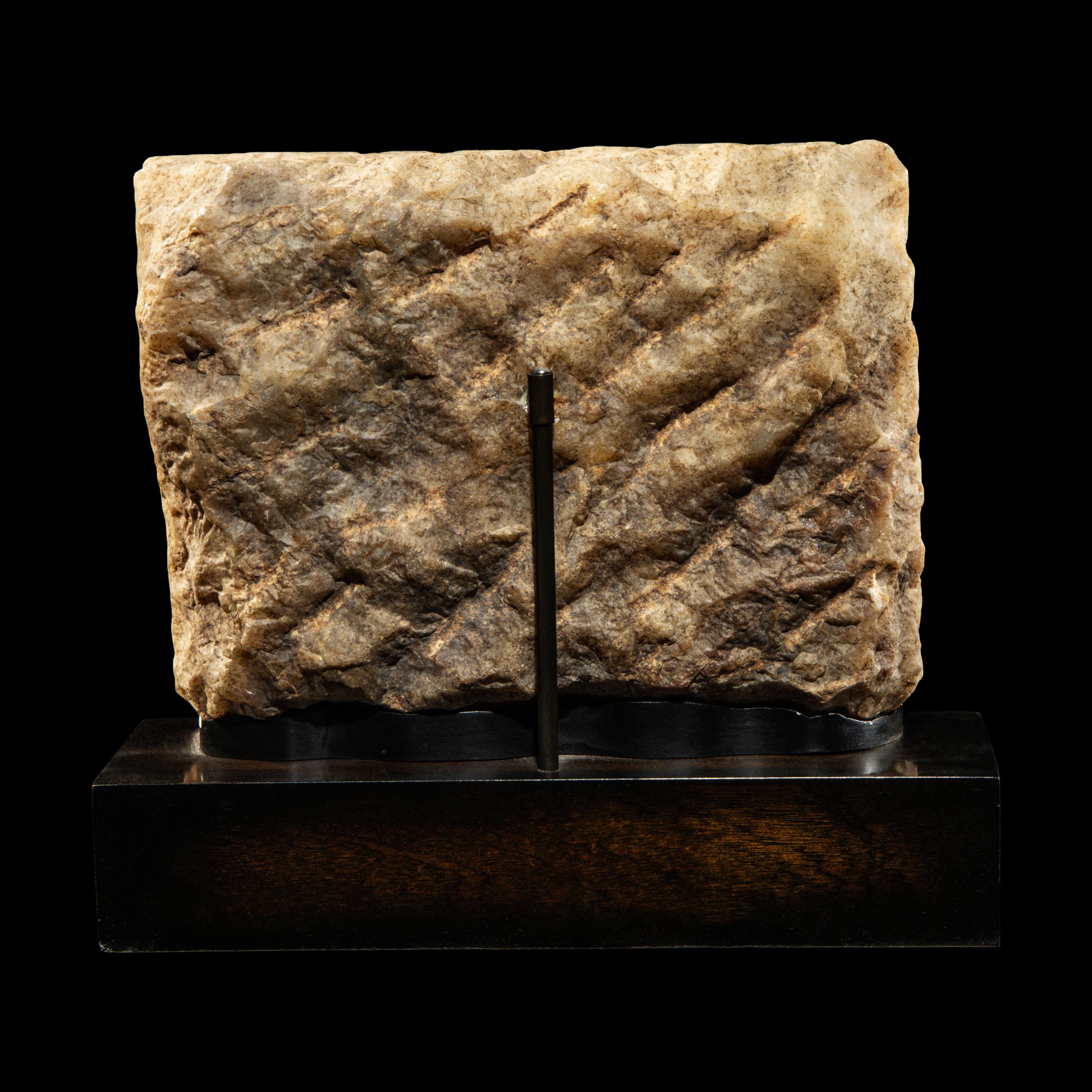 A South Arabian Alabaster Face Stele