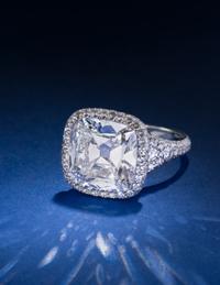 A SPECTACULAR DIAMOND RING, BY TAFFIN