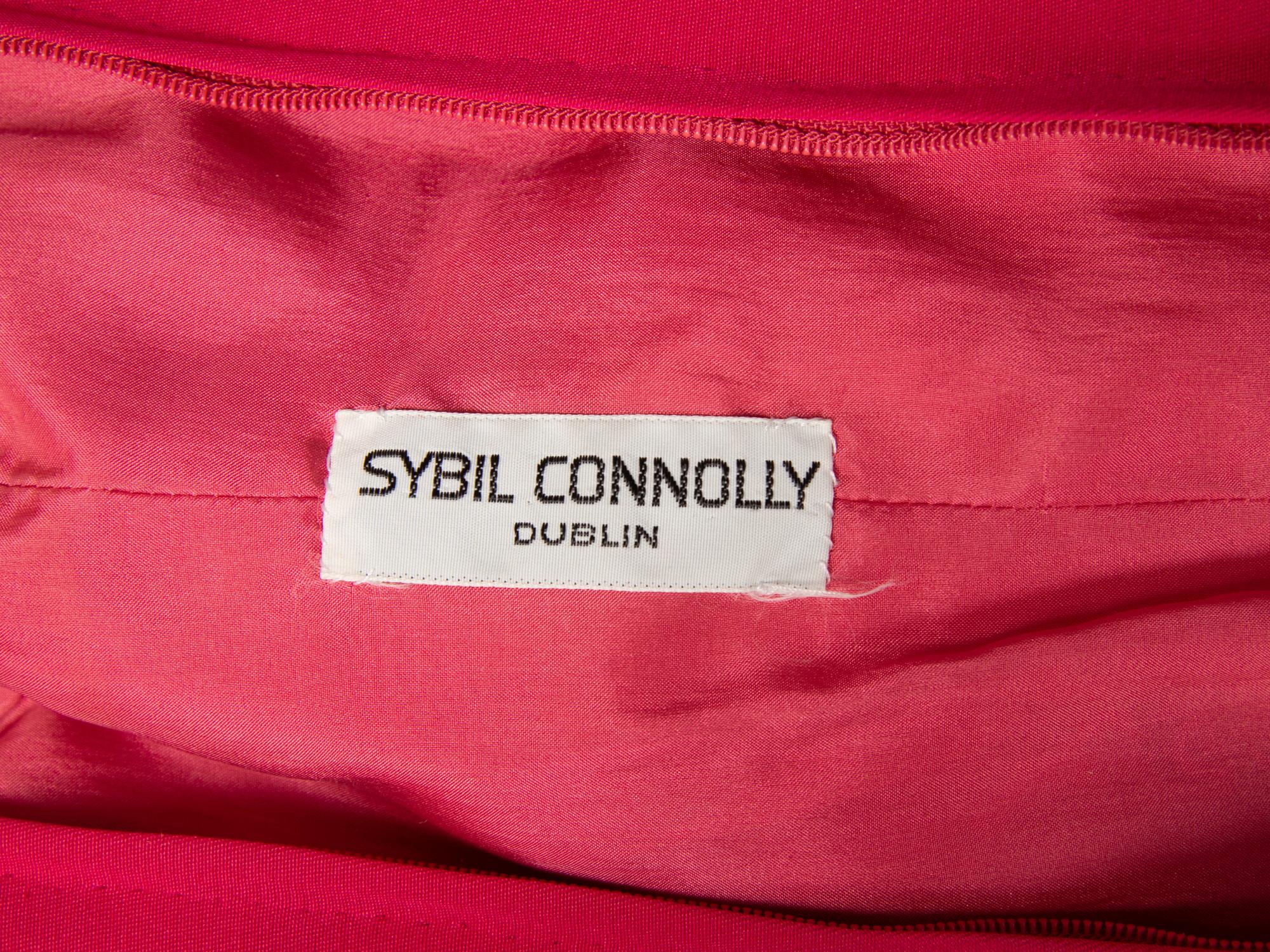 Sybil Connolly, Shocking Pink Silk Dress