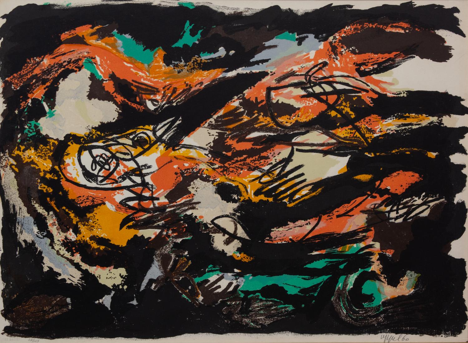 Karel Appel, (Dutch, 1921-2006), Untitled Abstract, 1960