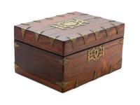 A Victorian Brass Mounted Dressing Case