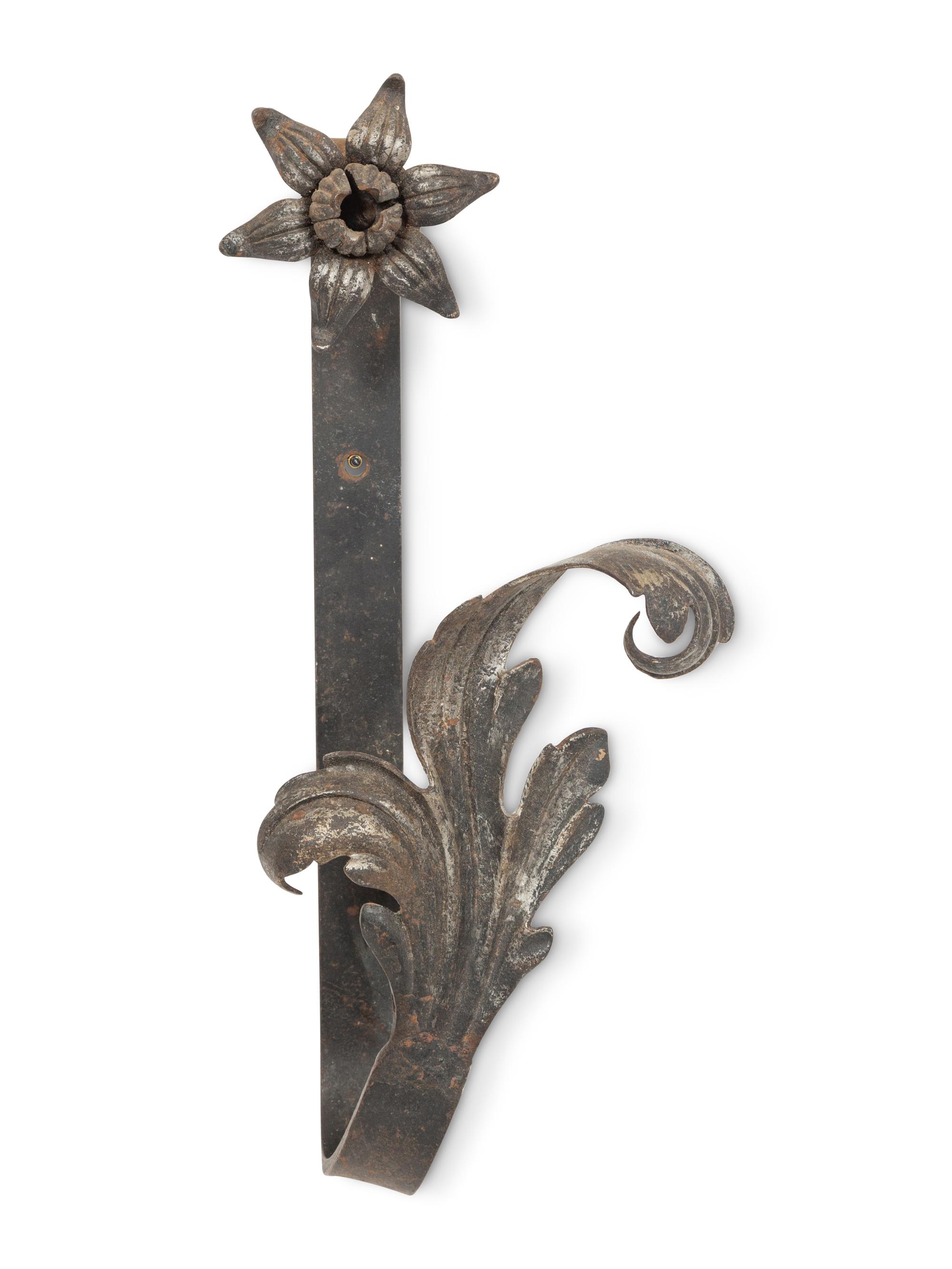 Two Pairs of Wrought Iron Curtain Tiebacks