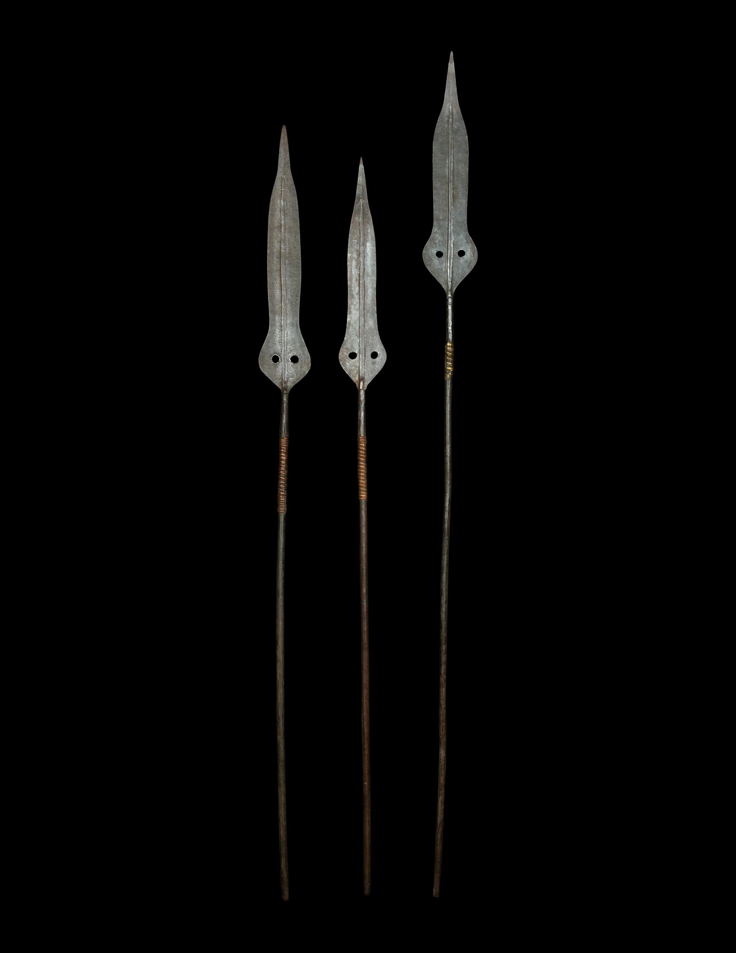 Three Maasai Warrior Spears