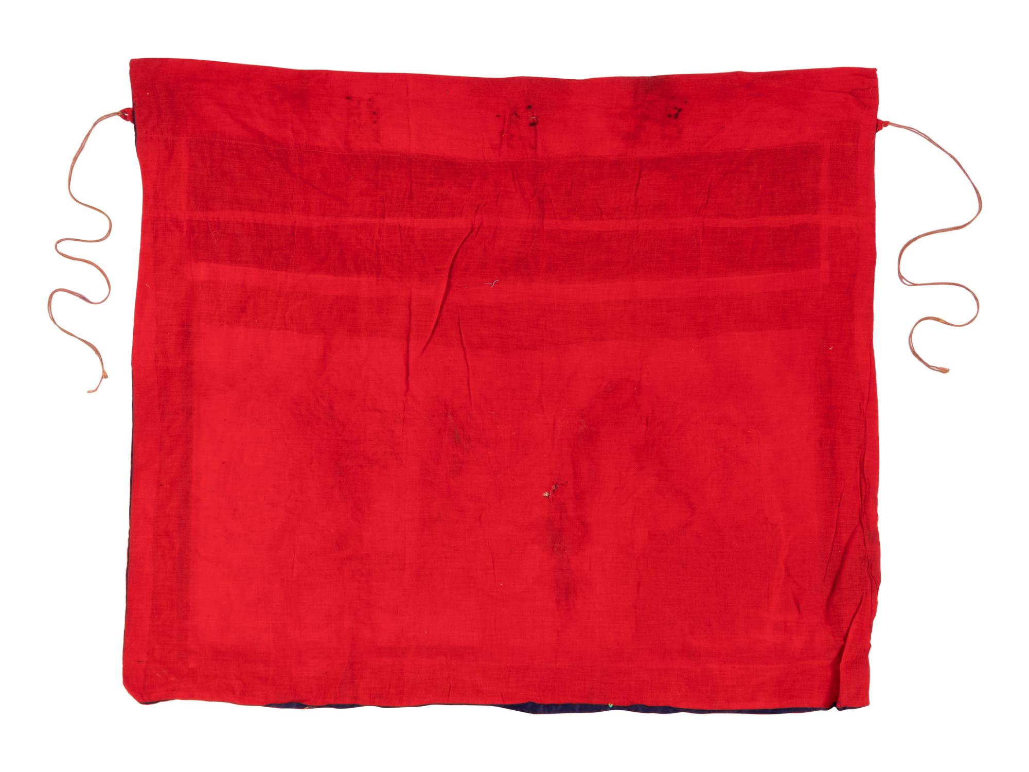 Five Chinese Theatrical Embroidered Silk Set Dressings