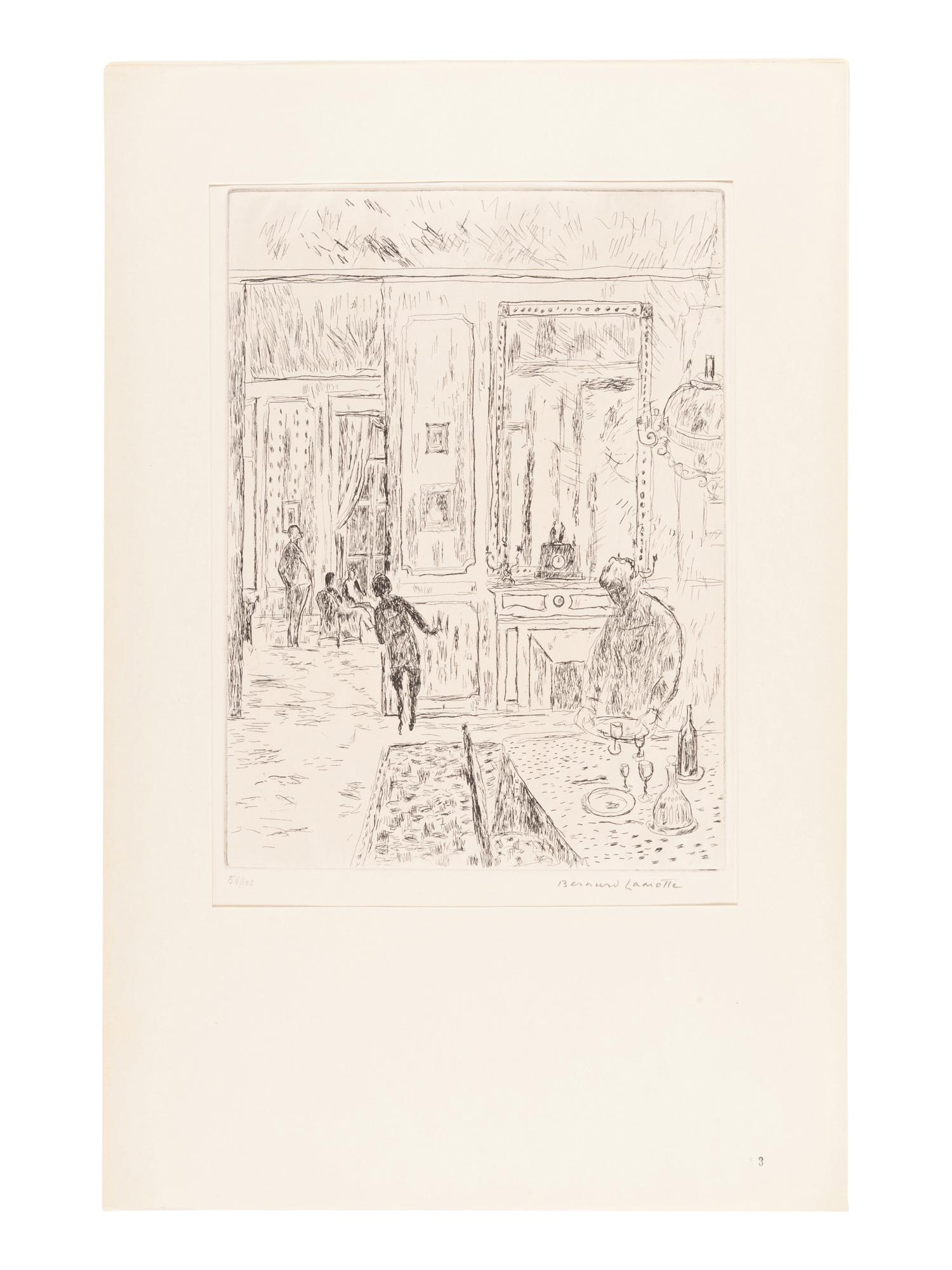 LAMOTTE, Bernard (1903-1983). Proust Portfolio: The France of Marcel Proust . [New York]: printed by Bernard Lamotte, [1950].