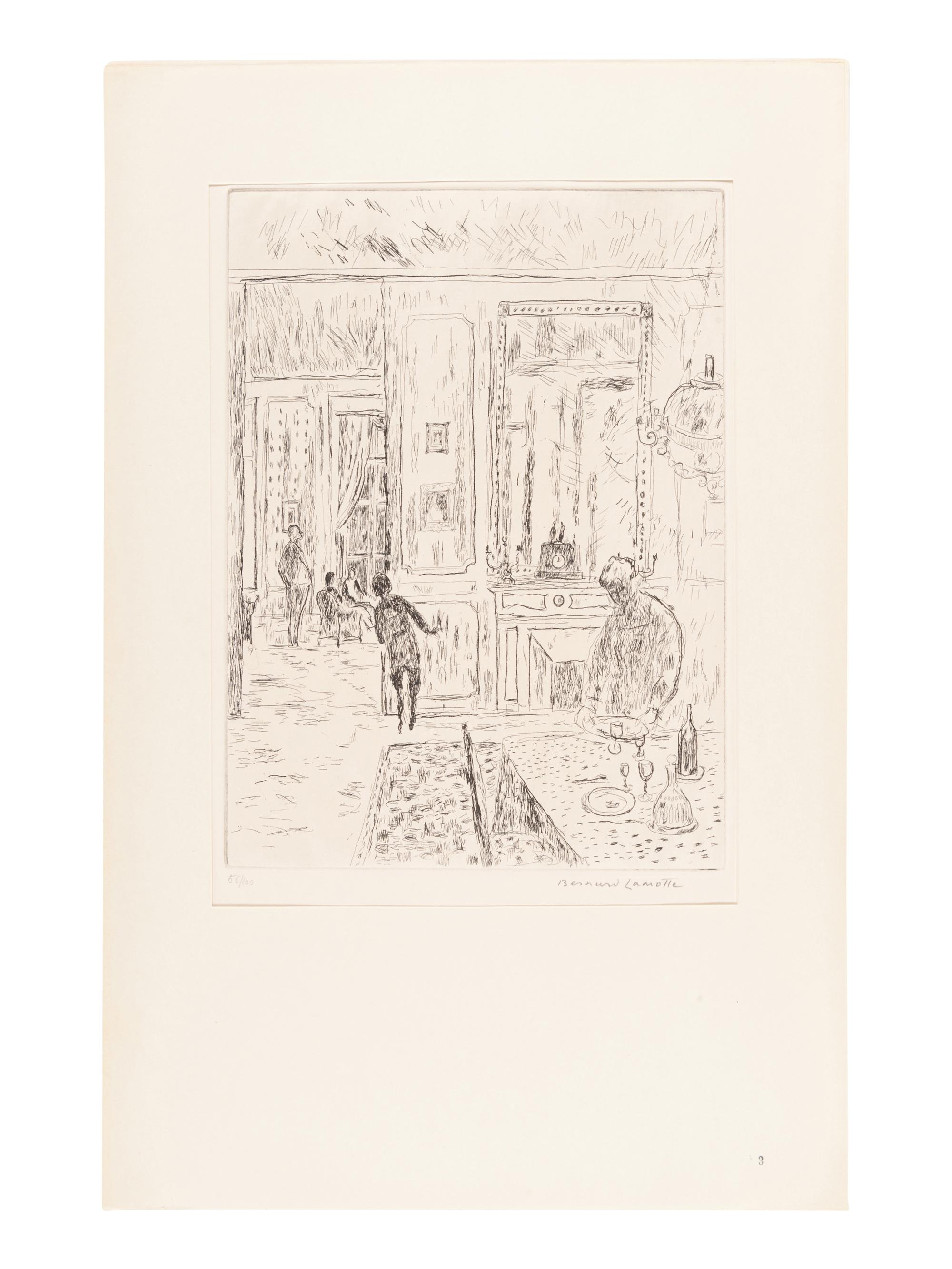 LAMOTTE, Bernard (1903-1983). Proust Portfolio: The France of Marcel Proust . [New York]: printed by Bernard Lamotte, [1950].