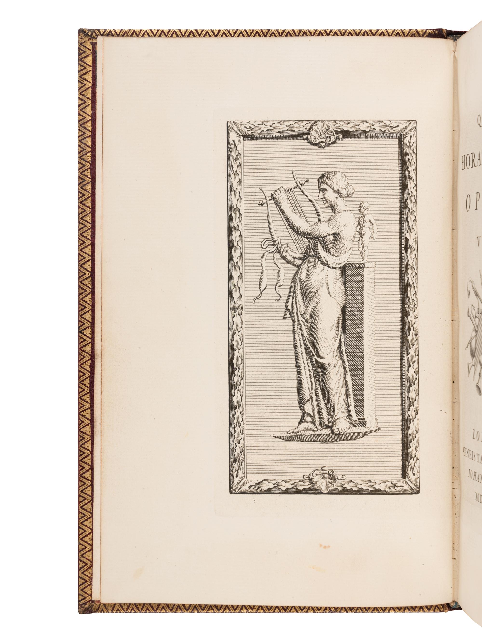 HORACE (65-8 B.C.). Opera . London: John Pine, 1733-1737.