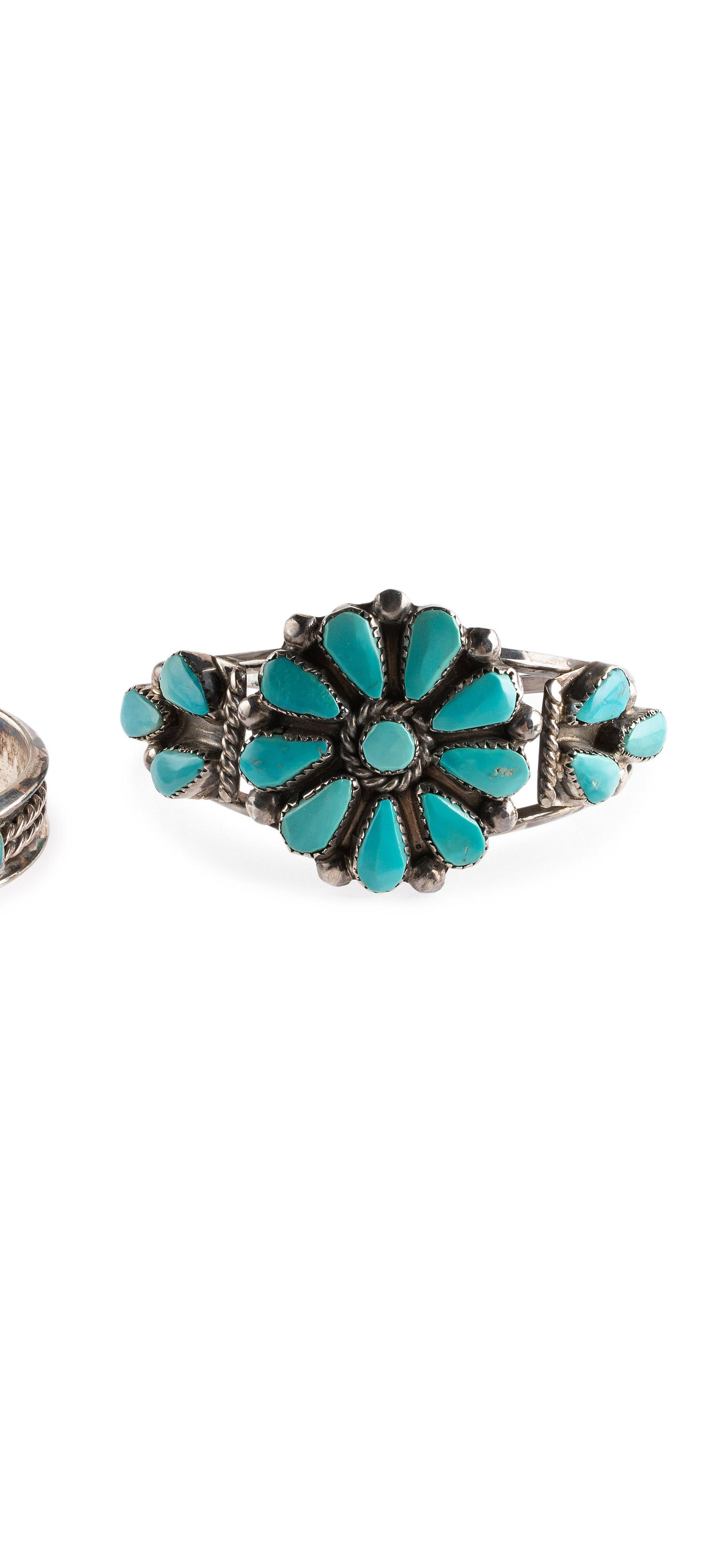 Zuni Cuff Bracelets, with Inlay