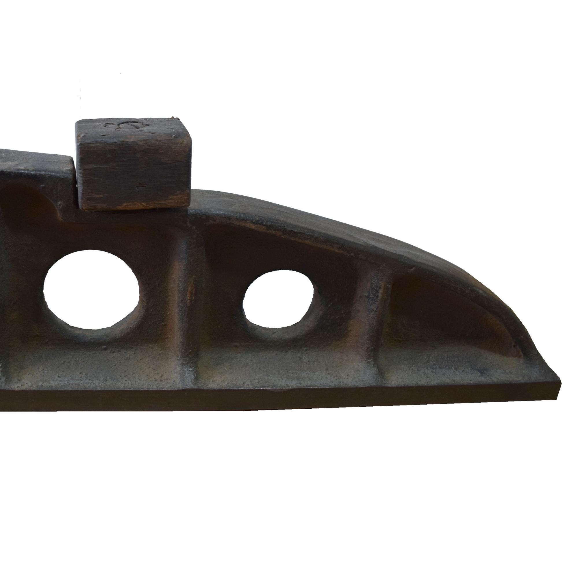 An Industrial Cast Iron Tool 48" W x 3" D x 7" H — United States, Circa 1900