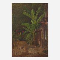 Winckworth Allan Gay (American, 1821-1910) Japanese Farmyard