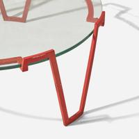 After Jean Royère (French, 1902-1981) Iron and Glass Coffee Table, second half 20th century